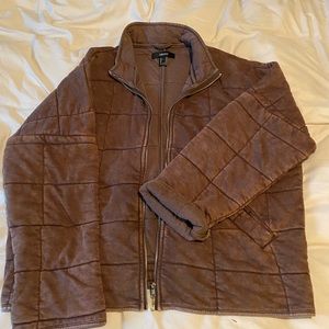 Forever 21 - Brown Quilted Jacket (Free People Dupe)